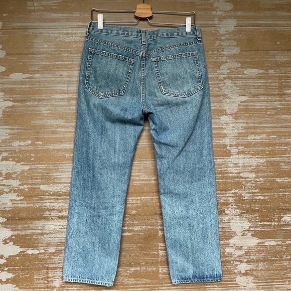 Rag & Bone Boy Jeans Hel Wholes Wash Boyfriend Street Edgy Light Wash Womens 25 - Picture 2 of 5
